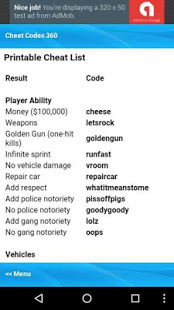 All Games Cheat Code software, free download